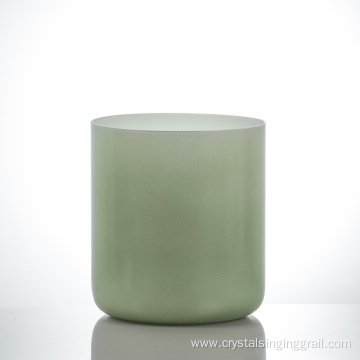 Q're Highlight Crystal Singing Bowl-Delicate and Elegant Green 432HZ 5.5''